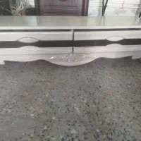 فروش میز تلویزیون چوبی دوتیکه