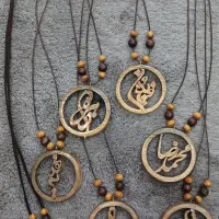 ساخت گردنبند چوبی با طرح و اسم دلخواه|بدلیجات|کرج, مصباح|دیوار