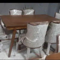 میز ناهارخوری ۶نفره|میز و صندلی غذاخوری|قم, نخودی|دیوار