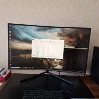 مانیتور۳۲ curve سامسونگ به همراه کیس hp|رایانه رومیزی|رشت, معلم|دیوار