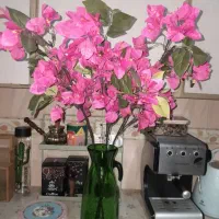 گل کاغذی خارجی مصنوعی با گلدان