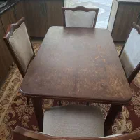 میزناهارخوری ۴نفره کامل چوب راش