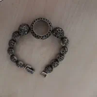 ساعت نقره سیاه قلم