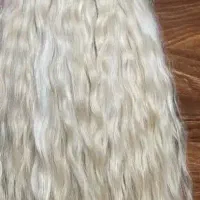 موی طبیعی بلوند یخی ۶۰سانت ۵۰ سانت