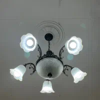 لوستر کلاسیک ۴ عدد|لوستر و چراغ آویز|آبادان, |دیوار