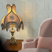 یک جفت آباژور برنز ( برنجی) با شیدهای نو دستدوز|چراغ خواب و آباژور|تهران, جنتآباد جنوبی|دیوار