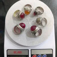 ۶عدد انگشتر نقره ۱۲۷گرم