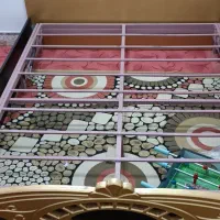 تخت دونفره باوسایل فقط دو بار استفاده شده در حد نو|تخت و سرویس خواب|مبارکه, |دیوار