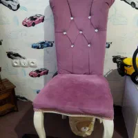 صندلی مخملی دوعدد در حد نو