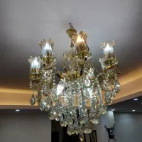 لوستر ۸ شاخه رنگ شامپیانی