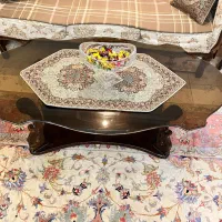 مبل سلطنتی استیل منبت کاری چوب گردو ۹نفره|مبلمان خانگی و میز عسلی|تهران, سازمان برنامه جنوبی|دیوار