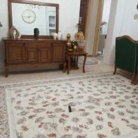 فروش دوتا فرش ۹ متری ۱۲۰۰ شانه گل برجسته