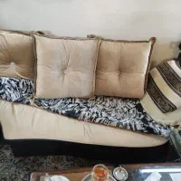 مبل راحتی L دست دوم ۹نفره|مبلمان خانگی و میز عسلی|اصفهان, عطار نیشابوری|دیوار