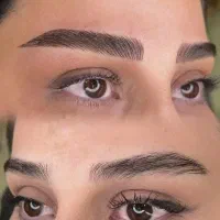 ابروهایی قرینه صورت بی آرایش اما زیبا و آراسته