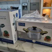 ۲ عدد قابلمه استیل نو