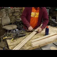 پارو برف رویی چوبی