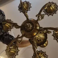 3 عدد لوستر 6شاخه برنز اصل