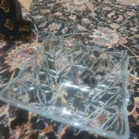 ی شکلات خوری دوعدد سینی شیشه ای|ظروف سرو و پذیرایی|روانسر, |دیوار