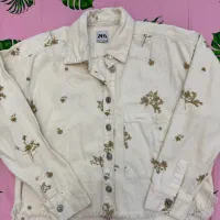 کت جین گلدوزی