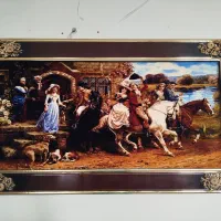 تابلو فرش ماشینی|تابلو فرش|مهاجران, |دیوار