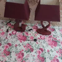 دوعدد آباژورپایه چوبی
