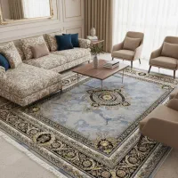 فرش طرح سنگ ورساچ رنگ فیلی  ۶و۹و۱۲ متری