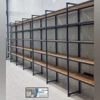 شلف / طبقه چوب و فلز  قفسه مدرن