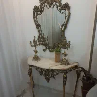 آینه وشمعدان وکنسول برنجی