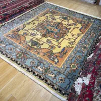 فرش مربع تمام رنگ گیاهی مدرن اردبیل|فرش|تهران, سلسبیل شمالی|دیوار
