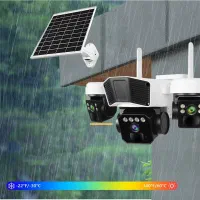 سه3 دوربین خورشیدی مجزا باسه3 سنسور تشخیص حرکت