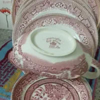 ظروف  چینی آنتیک انگلیسی|کلکسیون اشیاء عتیقه|شاهین‌شهر, فردوسی|دیوار