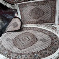 فرش ماهی،بیضی کرم۱۰۰۰شانه ۱×۱/۵ سایز