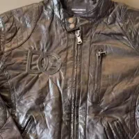 کاپشن چرم طبیعی مردانه D&G تولید ایتالیا
