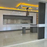 کابینت دو پله ام دی اف ساده هایگلاس کمد دیواری