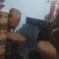 میز و صندلی چهار نفره چوبی