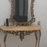 میز شمعدان ساعت برنز