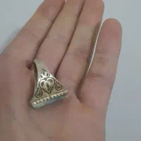 انگشتر یشم رکاب نقره