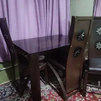 میز ناهار خوری چهار نفره چوبی