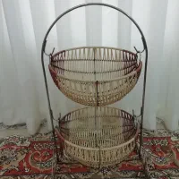 سبد سیب زمینی پیاز طرح حصیری.