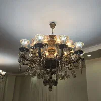 لوستر برنزی|لوستر و چراغ آویز|تهران, سوهانک|دیوار