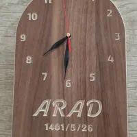 ساعت چوبی شیک|ساعت دیواری و تزئینی|یزد, |دیوار