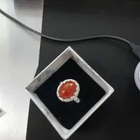 انگشتر نقره سنگ عقیق یمن اصل