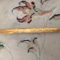 فروش خودنویس قدیمی نوک طلای ۱۸ عیار ورنگ طلایی