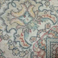 دوطاقه فرش 500 شانه نخی کارکرده تمیز