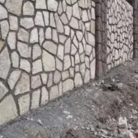 سنگ چینی انواع سنگ چینی ها لاشه مالون حصیری گابیون|خدمات پیشه و مهارت|قائم‌شهر, |دیوار