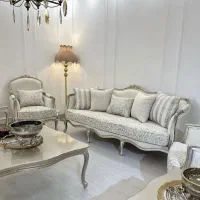 مبلمان کاجی منبتی مبل کلاسیک فرانسوی باشرایط اقساط