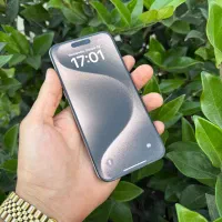 iPhone 15 ProMax 256 ZAA نچرال تیتانیوم 45بار شارژ|موبایل|رشت, یخسازی|دیوار