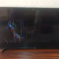 تلوزیون سامسونگ ۴۳اینچ ضربه خورده پنلش سوخته