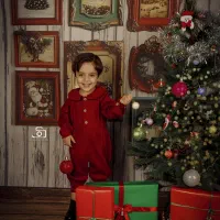 آتلیه عکاسی کودک بارداری نوزاد کریسمس