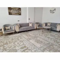 مبل ۷ نفره  با پرده فروشی|مبلمان خانگی و میز عسلی|سرپل ذهاب, |دیوار